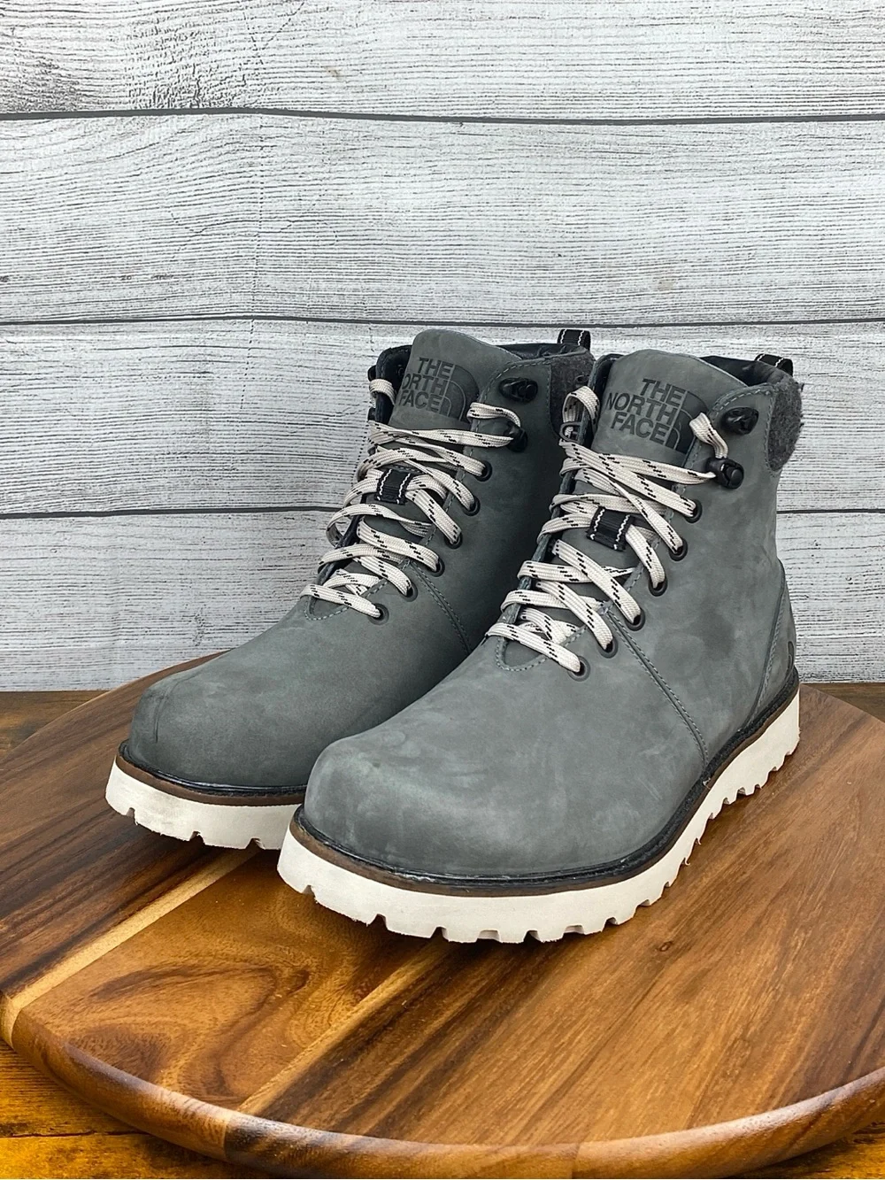 The North Face Work to Wear Lace II Waterproof Boots Grey Men’s Shoe Size 11
